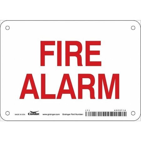Safety Sign,10" Wx7" H,0.004" Thickness