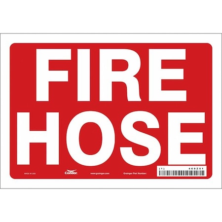 Safety Sign,10" W,7" H,0.004" Thickness