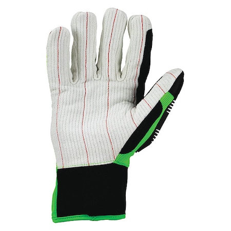 Impact Resistant Gloves,Green,M,PR