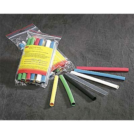 Heat Shrink Tube, Thin Wall, 2:1 I.D. Shrink Ratio, 1 in I.D. Before Shrinking, Clear, 4 ft, 24 PK