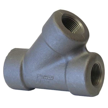 45 Degree Lateral 45 Degree Lateral, 3/4" Pipe, FNPT, Black Forged Steel, Class 3000