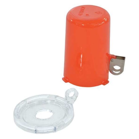 Push Button Lockout, Red, Plastic, 1 Max. No. of Padlocks, 69/250 in Max. Shackle Dia.