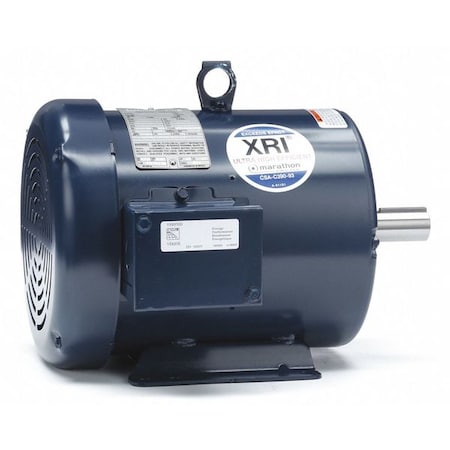 Three-Phase General Purpose Motor, 3 HP, 182T Frame, 230/460V AC Voltage, 1,770 Nameplate RPM
