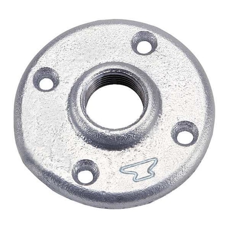 1-1/4" FNPT Galvanized Floor Flange