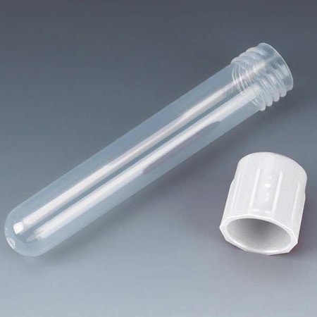 Test Tube with Cap,5mL,75mm L,PP,PK1000