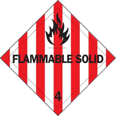 Hazardous Warning Label,4 In.,PK500