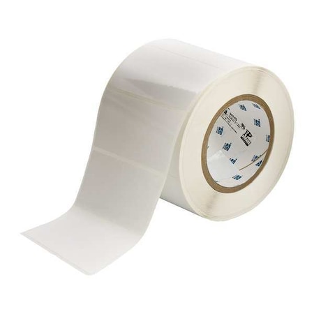 Thermal Transfer Label, White, Labels/Roll: 1000