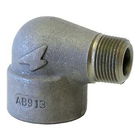 90 Degree Street Elbow 90 Degree Street Elbow, 2" Pipe, FNPT x MNPT, Black Forged Steel, Class 3000