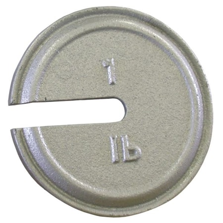 Calibration Weight,Cast Iron,1lb,Slotted