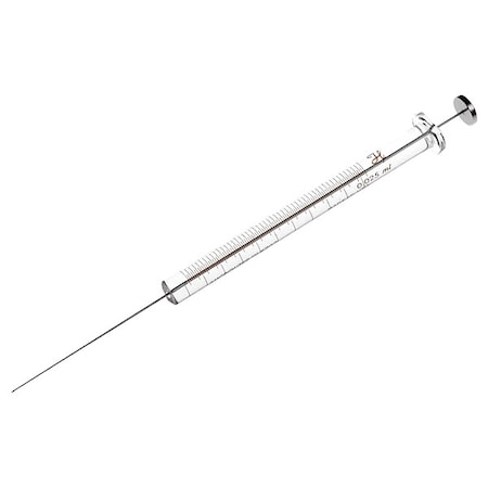 Syringe, Borosilicate Glass, 25 ul, Sterile, Cemented, Cemented