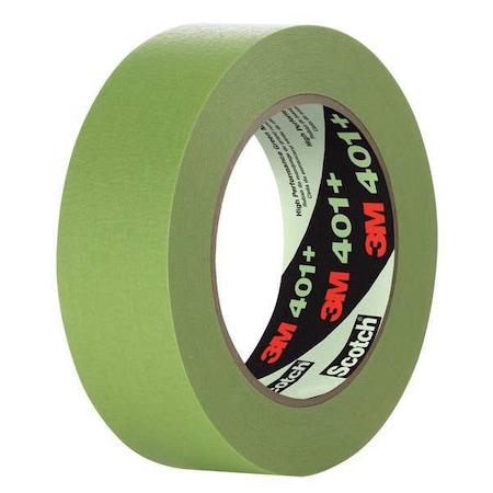 Painter's Tape, 12 mm W x 55 m L, 6.7 mil Thick, Green, Rubber Adhesive, 48 PK