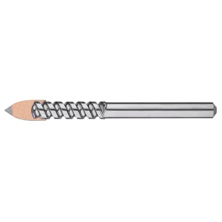 Glass and Tile Carbide-Tipped Drill Cle-Line 1822 Bright HSS RHS/RHC 3/16