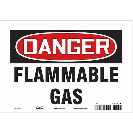 Danger Sign, 7 in H, 10 in W, Vinyl, Vertical Rectangle, English, 478F78