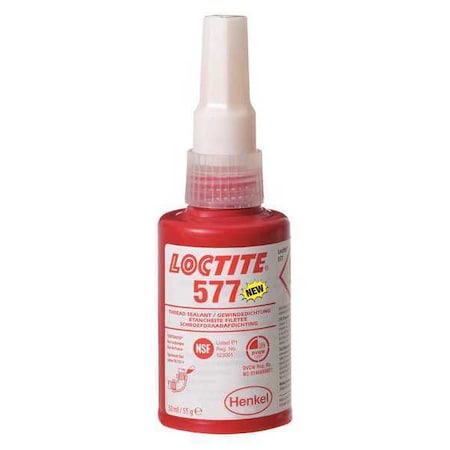 Thread Sealant 1.69 fl oz, Squeeze Bottle, 577, Yellow, Liquid