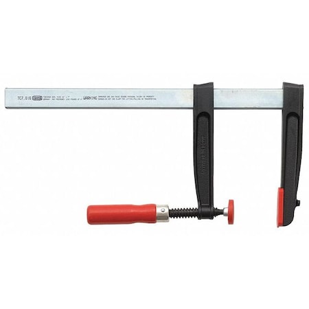 16" Bar Clamp, Wood Handle and 7" Throat Depth