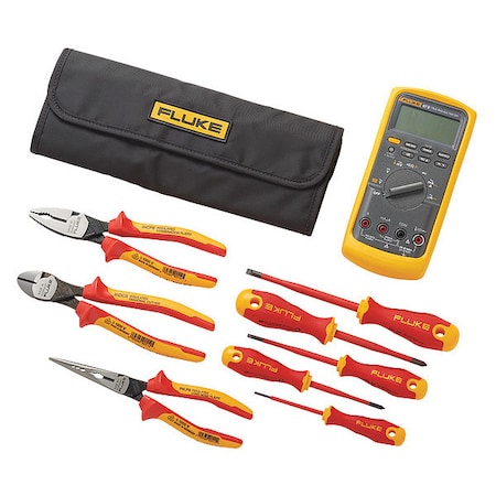 Digital Multimeter, 1,000 V Max DC, 0 V Max AC, TRMS, 6,000/19,999 Instrument Counts, Backlit LCD