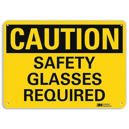 Caution Sign,14" W,10" H,0.040" Thick, U4-1648-NA_14x10