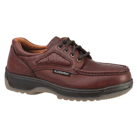 Men's Oxford Shoe, Composite Toe, Leather Upper, TPU Outsole, Lace Up, Dark Brown, 10 EEE