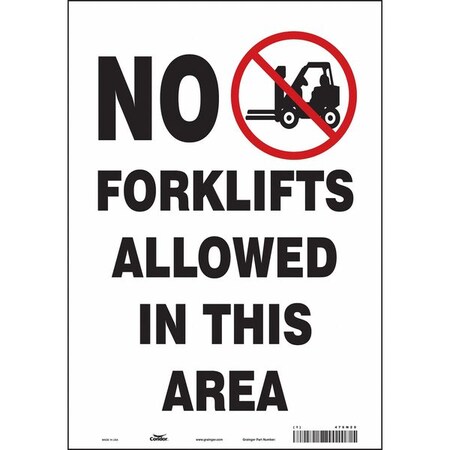 Safety Sign, 10 in Height, 7 in Width, Vinyl, Horizontal Rectangle, English, 476N29