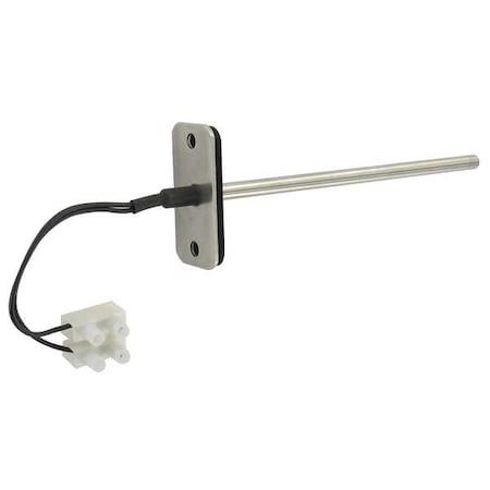 Air Duct Temperature Sensor, 6 inch probe, 10K Ohm Type II Thermistor, 8 foot plenum cable.