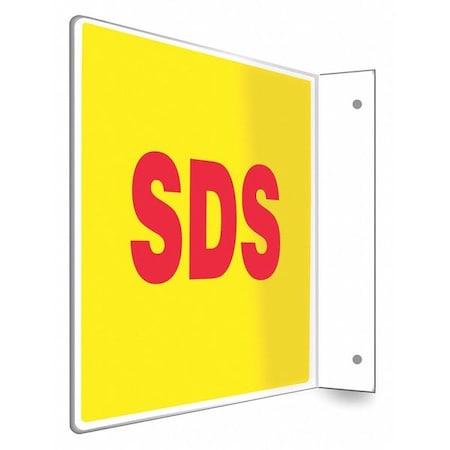 Safety Sign,8 inx12 in,PETG
