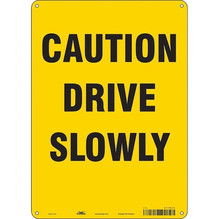 Traffic Sign, 14 in H, 10 in W, Polyethylene, Vertical Rectangle, English, 477R24