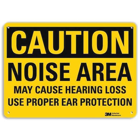 Caution Sign,14" W,10" H,0.040" Thick, U4-1556-NA_14x10