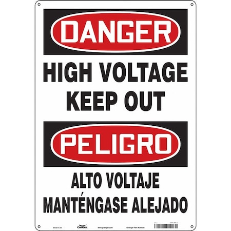 Safety Sign,14" Wx20" H,0.032" Thickness, 479T92
