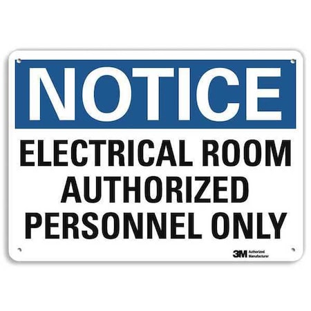 Notice Sign,14" Wx10" H,0.04" Thickness, U5-1169-NA_14x10