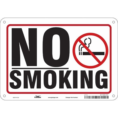Safety Sign, 7" H, 10" W,  Vertical Rectangle, English, 474D23