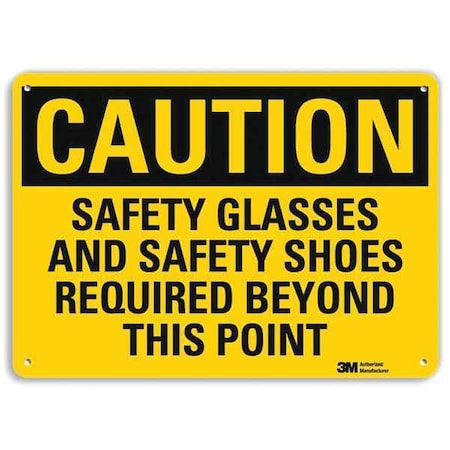 Caution Sign,14" W,10" H,0.040" Thick, U4-1644-NA_14x10