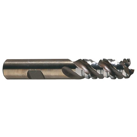 3-Flute PM+ HSS-E Square CC Special Profile Roughing End Mill CTD PM-538R Bright 1x1x4x6-1/2
