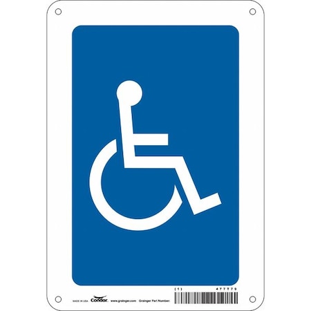 Traffic Sign, 10 in H, 7 in W, Polyethylene, Horizontal Rectangle, English, 477T79