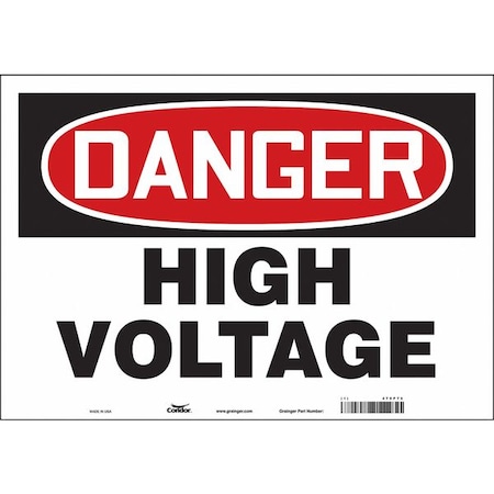 Safety Sign,20" Wx14" H,0.004" Thickness, 479P75