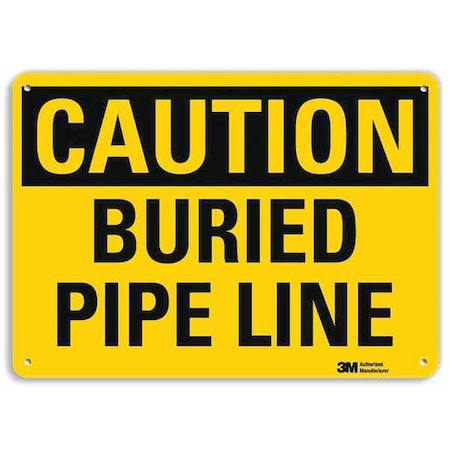 Caution Sign, 7 in H, 10 in W, Vertical Rectangle, English, U4-1102-NA_10x7