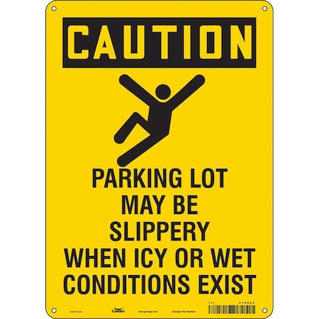 Safety Sign, 14 in Height, 10 in Width, Aluminum, Vertical Rectangle, English, 478D64