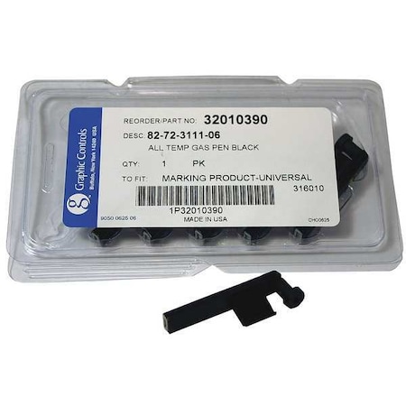 Chart Recorder Pen,Black,PK6