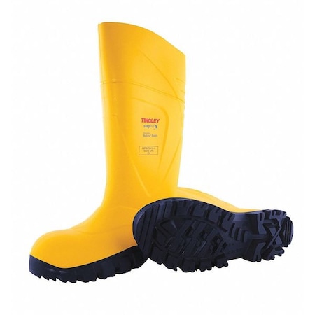 Men's Steplite X(R) Tall Rubber Boots, Steel Toe, 15" Height, Yellow, 6