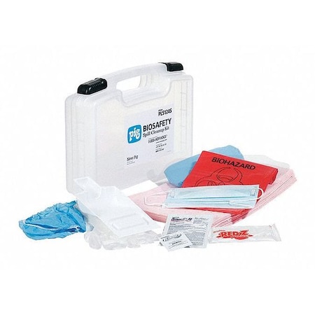 Spill Kit, 51 oz Volume Absorbed per Kit, Not Applicable Capacity, Carrying Case, Clear, 26