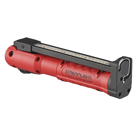 Work Flashlight,800 lm,Red,LED,17.00" L