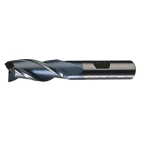 2-Flute HSS Keyway Tolerance Square Single End Mill Cleveland HG-2K Bright 1/8x3/8x3/8x2-5/16
