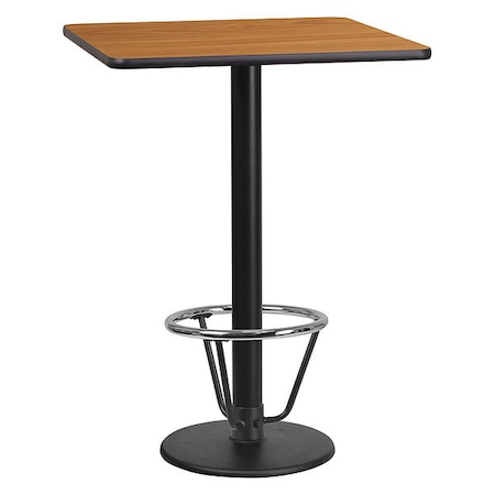 Square Laminate Table, Laminate, Wood Grain