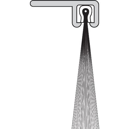 Brushseal, Dock Leveler, Nylon, 11/16-in 90 Degree Holder, 1-in Brush, 94-in.