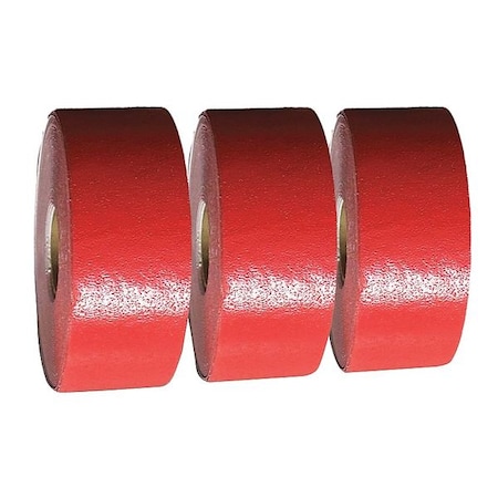 Preformed Thermoplastic Pavement Markings, Thermoplastic, 30 ft Length, 4 in Width, Red, Hand Torch