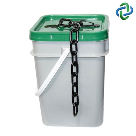 Black Plastic Chain Pail 1.5"(#6,38 mm
