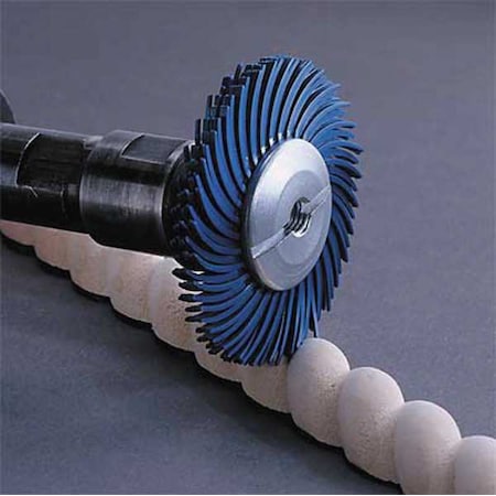 Radial Bristle Disc,TC,3In Dia,400G,PK80