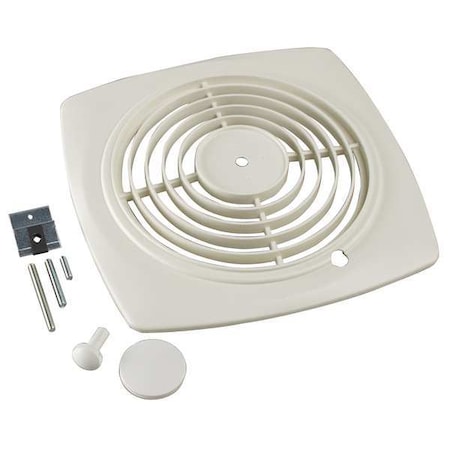 Grill, 6 in x 6 in x 6 in, Plastic, White