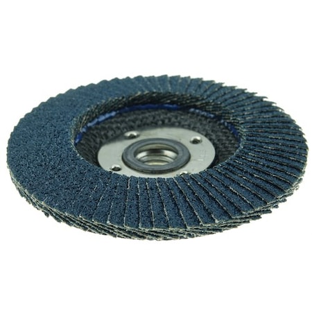 4-1/2" Abrasive Flap Disc, Conical (TY29), 40Z, 5/8"-11 UNC