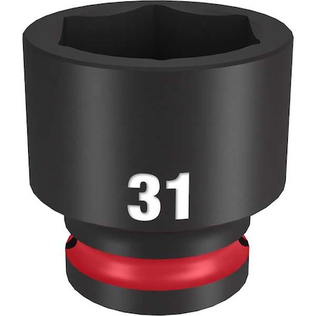 31mm SHOCKWAVE Impact Duty 1/2 in. Drive Standard 6 Point Impact Socket