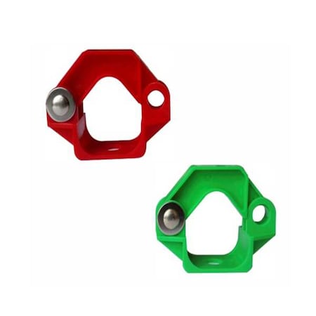 Power Handle Lockout,Red,3" L,3" W